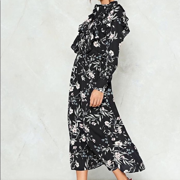 Nasty Gal Take It or Leaf It Midi Dress - Picture 2 of 7